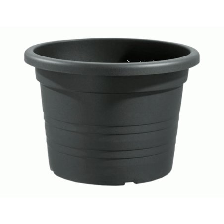 Vaso CILINDRO in plastica antracite d16x11cm