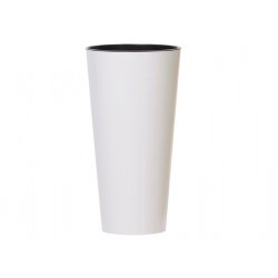 Кашпа за саксия TUBUS SLIM бяла матова Ø30x57 см