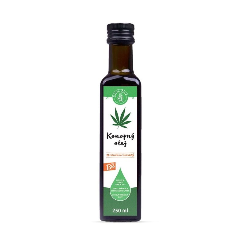 Zelená země Konopný olej ČR Bio 250 ml