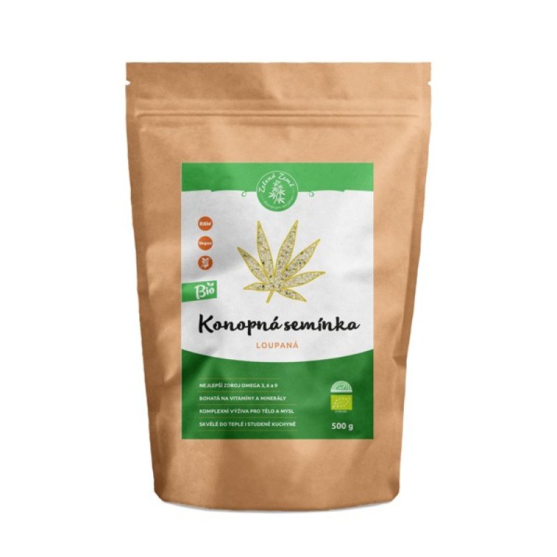 Zelená Země Bio Hanfsamen geschält - 500 g
