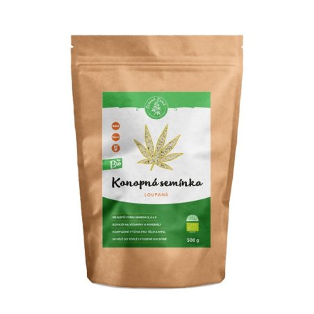 Zelená Země Semillas de cáñamo peladas Bio - 500 g