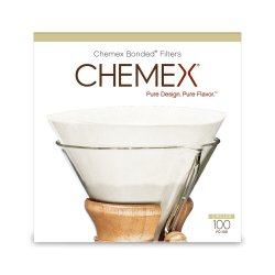 Filtros de papel Chemex FC-100 para 6-10 tazas de café (100 uds.)