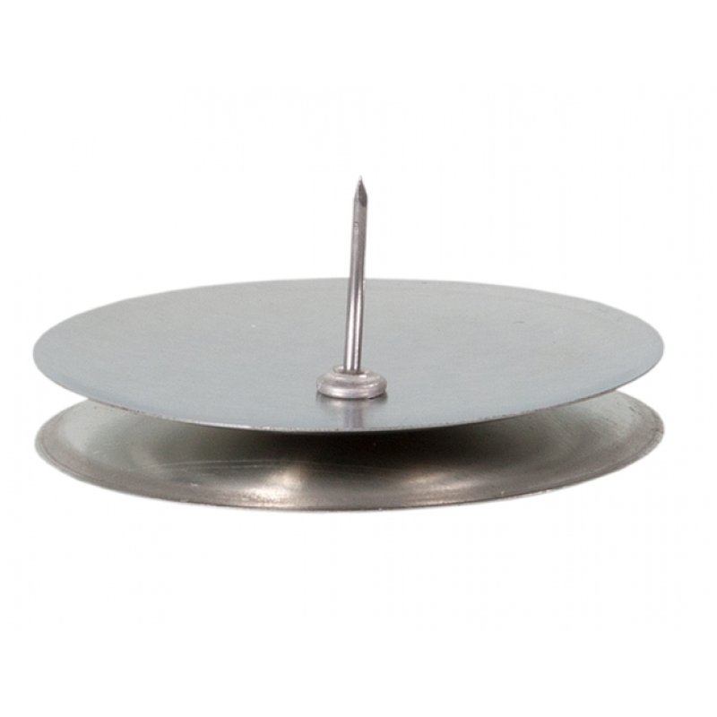 Sfeșnic de masă neted argintiu d5/4cm