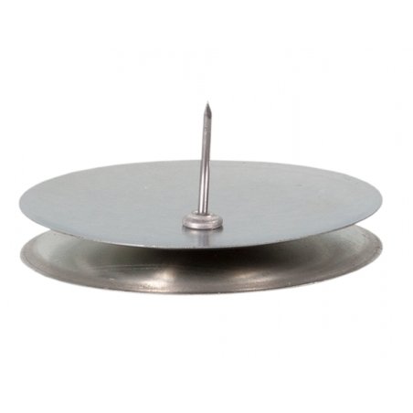 Kynttilänjalka pöytä sileä hopea d5/4cm