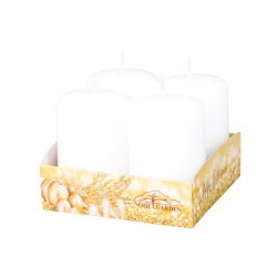 Lumânare de Advent lăcuită d4x6cm 4buc