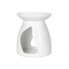 Lampa aroma ceramică albă 12,5x10,5cm