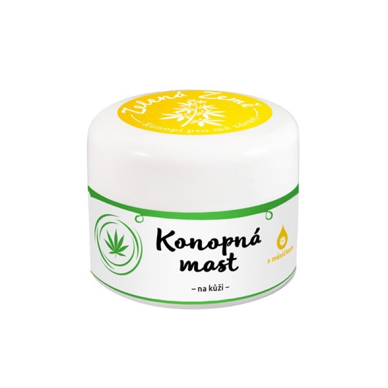 Zelená Země konopná masť s nechtíkom na kožu 12 ml