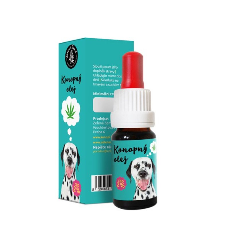 CBD hennepolie voor dieren 2%, Zelená Země