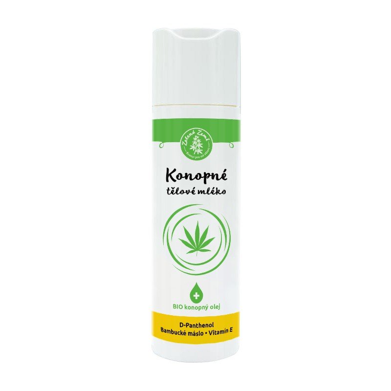 Zelená Země Konopljino tjelesno mlijeko 200 ml