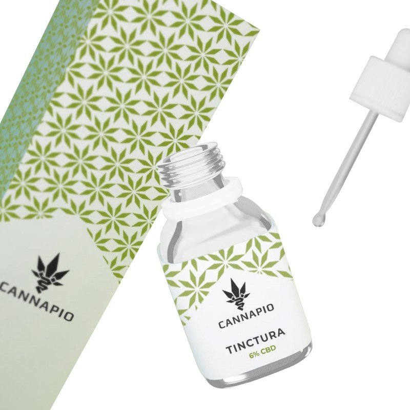 CBD Tinctura Focus 6% - olio naturale full-spectrum 30ml Cannapio