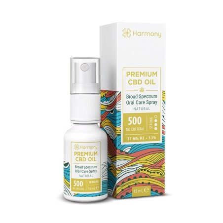 Aceite CBD Harmony en spray 500 mg, 15 ml, Natural