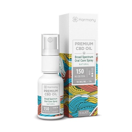 Olej CBD Harmony w sprayu 150 mg, 15 ml, Natural