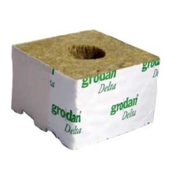 GRODAN large growing cube, 100x100x65mm, with large hole