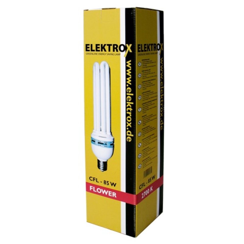 Енергоспестяваща CFL лампа ELEKTROX 85W, цветене