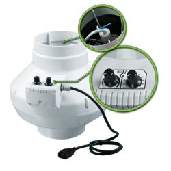 VK/DALAP 125 U Thermostat Duct Fan, 355m3/h