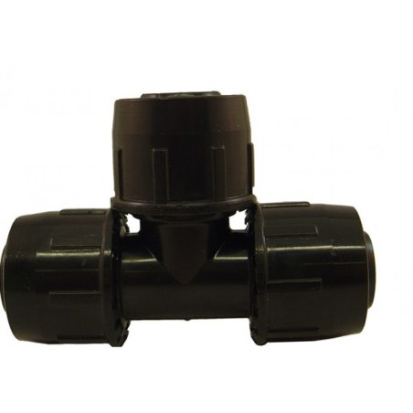 T-stuk 25mm PE - voor druk 1 atm