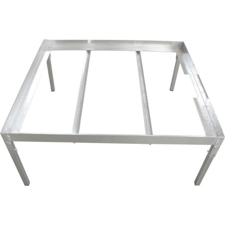 Table acier robuste pour bacs EBB&FLOW 100x110x45cm
