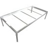 Fast stålbord för EBB&FLOW flödesbord 100x200 cm