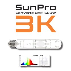 SunPro ConVerte CMH 600W/E40/3K Grow Bulb
