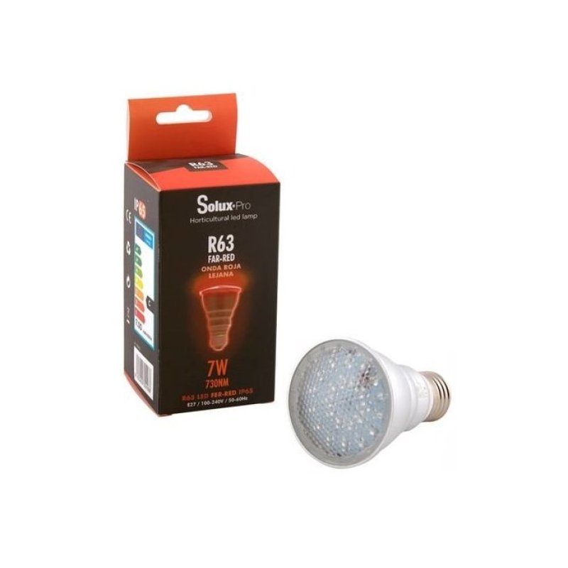 LED-lampa SOLUX Far Red E27 - 7W/730nm