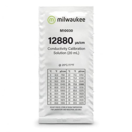 Solución de calibración Milwaukee 1288 µS/cm EC - 20ml