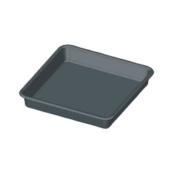 Plato para maceta cuadrado 5-7L