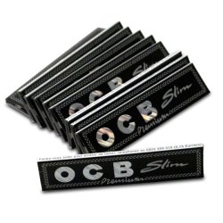 Papel de liar OCB Black SLIM, 32 unidades por paquete