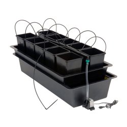 Wilma 8, système de culture 8*11L (1190*590*210mm), pots de fleurs inclus