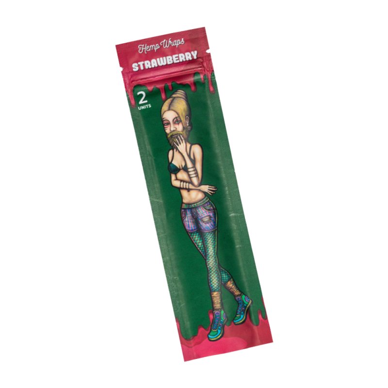 Lion Rolling Circus Hemp Wrap – fragola, 2 pz.