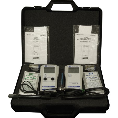 Milwaukee MW100+MW302 pH+EC-monitors in koffer