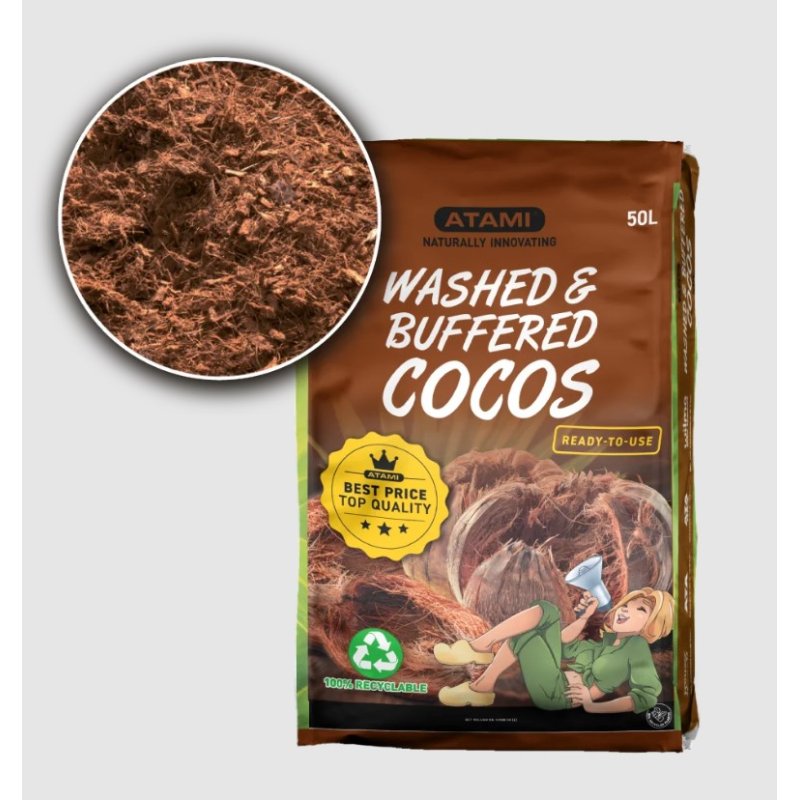 Atami Washed & Buffered Cocos, 50 л