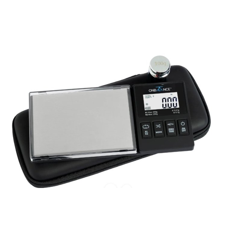 Báscula On Balance REGENT Dual Resolution Mini Scale 200g/0,01g, 250g/0,1g, negra
