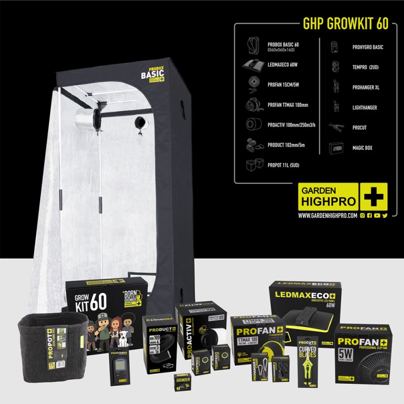 GARDEN HIGH PRO GROWKIT60 - Kit cultivo 60x60x160cm