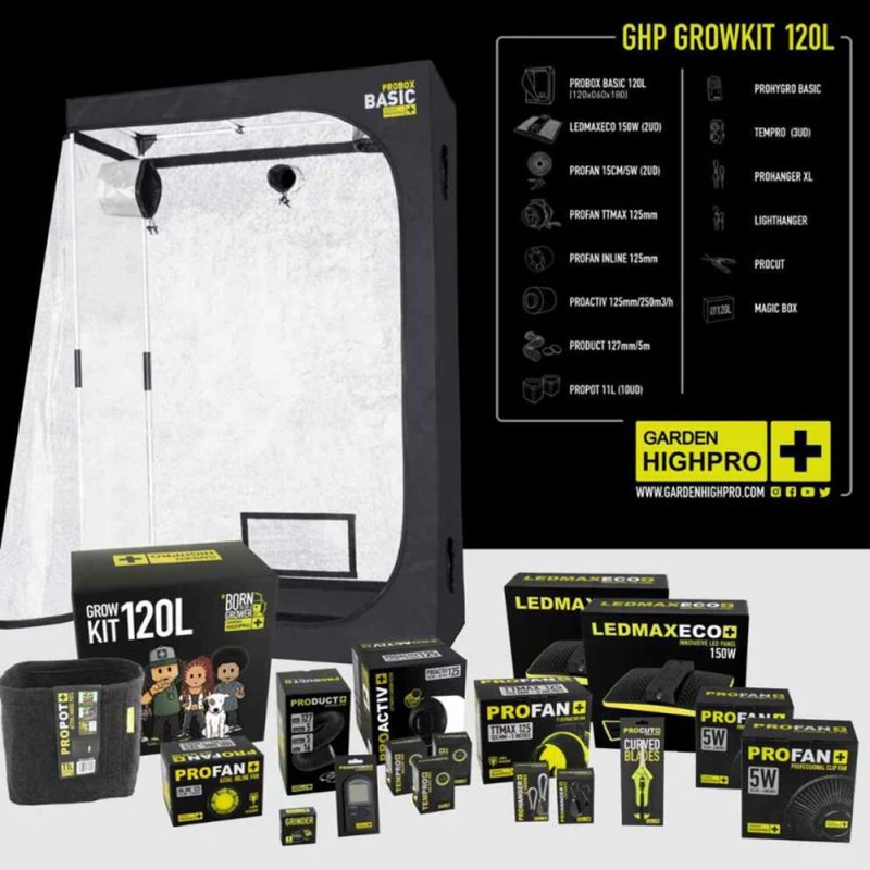 GARDEN HIGH PRO GROWKIT120L - комплект за отглеждане 120x60x180 см