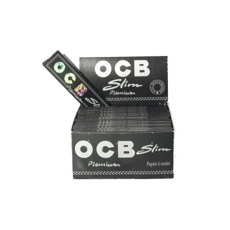 Папірці OCB Black SLIM, 32 шт в упаковці, коробка 50 шт