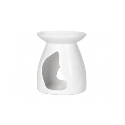 Aromalamp keramiek wit 12,5x10,5cm