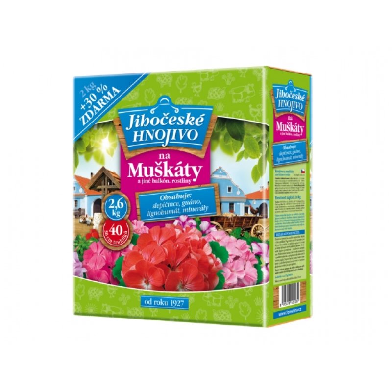 Meststof JIHOČESKÉ voor geraniums 2kg+30%