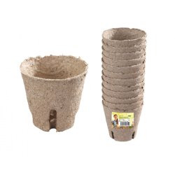 Pot en tourbe 12 pcs diamètre 8cm avec encoche