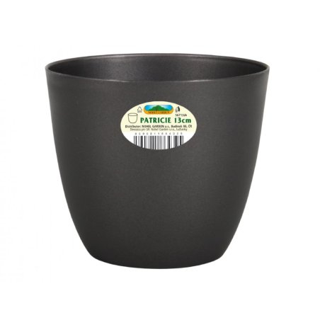 Übertopf PATRICIE d15x13h (schwarz)