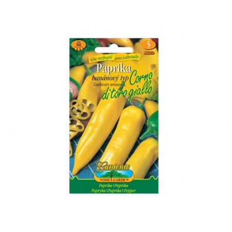 Banana pepper type Corno di toro giallo