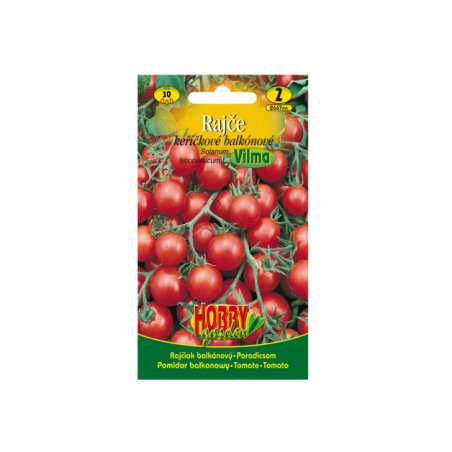 Tomate de mata baja para balcón Vilma, 35 semillas