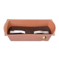 Fioriera autoirrigante a stoppino FLORA 50cm - terracotta