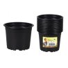 Maceta PREMIUM VCD de plástico aligerado negro d11cm 10 uds.