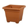 Pot QUADRATO plastique terre cuite 14x14x11cm