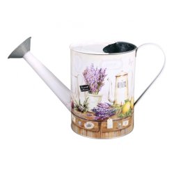 Watering can LAVENDER with sprinkler tin 31x15x20cm