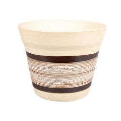 Blumentopf ASTREA Steingut natur d28cm